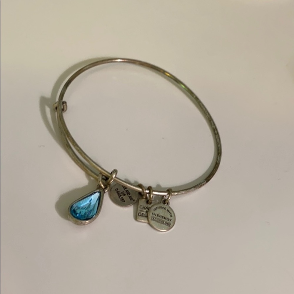 alex and ani blue charm bracelet